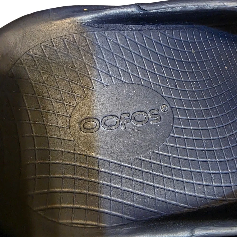 OOFOS OOriginal Navy Blue Recovery Sandals Mens 11‎ Womens 13 Flip Flops EU 44